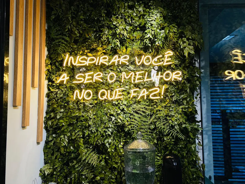 Painel de neon LED com base em acrílico 5mm para a Adição Contábil — Cromatica Comunicação Visual, Santos/SP